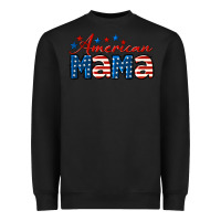 Black American Mama Heavyweight Sweatshirt - LillyAllenDesigns