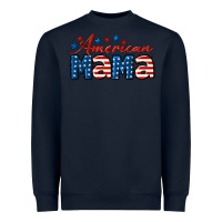 Navy American Mama Heavyweight Sweatshirt - LillyAllenDesigns