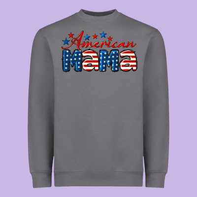 American Mama Heavyweight Sweatshirt Designed By Lillyallendesigns