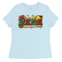Baby Blue mama softball Ladies Tee - Zillion Design Studio