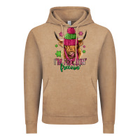 Vintage Coffee i'm freakin freezin pink christmas long haired cow Vintage Hoodie - Jasminsmagicworld