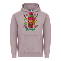 Vintage Zinc i'm freakin freezin pink christmas long haired cow Vintage Hoodie - Jasminsmagicworld