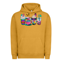 Pigment Peanut Butter tie dye coffee cups Urban Hoodie - OliviaCreatesArt