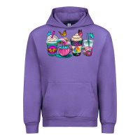 Tulip tie dye coffee cups Urban Hoodie - OliviaCreatesArt