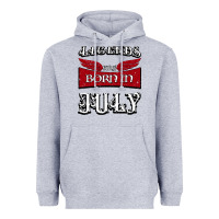Heather Grey Legends are born in July Heavyweight Hoodie - Bettercallsaul