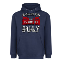 Navy Legends are born in July Heavyweight Hoodie - Bettercallsaul