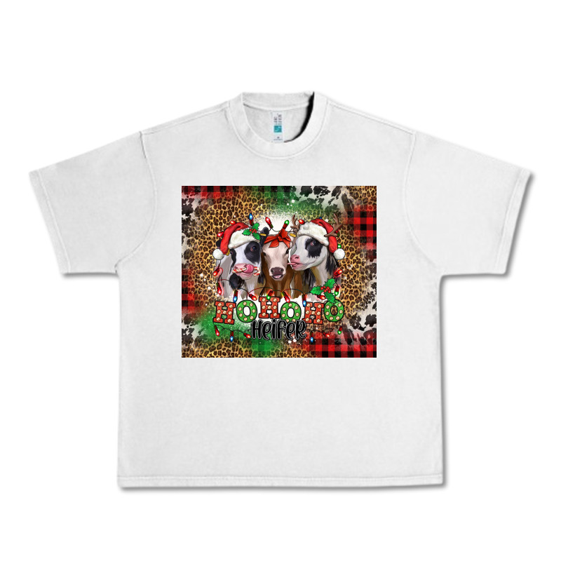 Ho Ho Ho Heifer Christmas Heifers Urban Heavy Tee by Jasminsmagicworld | Teevron