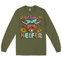 Army Green heifer Long Sleeve Tee - MaliasSmallBusiness
