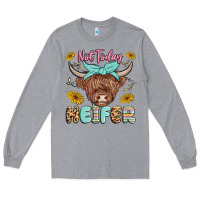 Heather Grey heifer Long Sleeve Tee - MaliasSmallBusiness