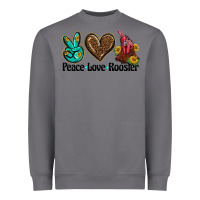 Storm peace love rooster Heavyweight Sweatshirt - BarkalooDesign