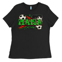 Black mama soccer Ladies Tee - Zillion Design Studio