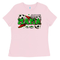 Bubblegum Pink mama soccer Ladies Tee - Zillion Design Studio