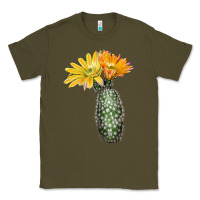 Army Green texas rainbow cactus Classic Tee - LillyAllenDesigns