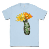 Dusty Blue texas rainbow cactus Classic Tee - LillyAllenDesigns