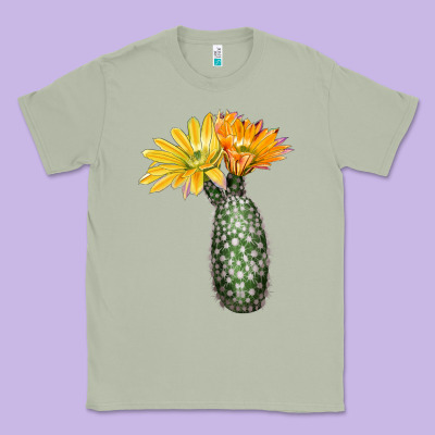 Texas Rainbow Cactus Classic Tee Designed By Lillyallendesigns