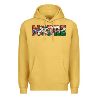 Antique Gold mexican flag sunflower madre Premium Hoodie - JahusDesignShop