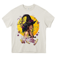 Cream Be Witchy Black Witch Heavy Core Tee - texasbilliewilder