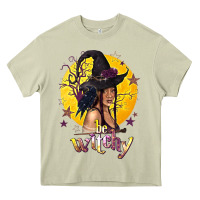 Mossy Be Witchy Black Witch Heavy Core Tee - texasbilliewilder