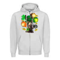 St. Patricks Clovers With Donkey Zipper Hoodie | Teevron