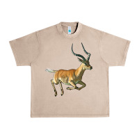 French Oak Impala Antelope Illustrations Urban Heavy Tee - LillyAllenDesigns