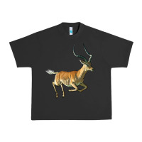 Pigment Black Impala Antelope Illustrations Urban Heavy Tee - LillyAllenDesigns