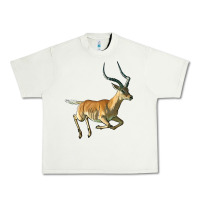 Pistachio Impala Antelope Illustrations Urban Heavy Tee - LillyAllenDesigns