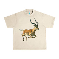 Sandshell Impala Antelope Illustrations Urban Heavy Tee - LillyAllenDesigns
