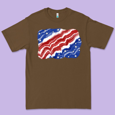 Patriotic Tie Dye Background 4th Of July Premium Tee Designed By Cowgirlartshop