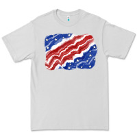 Dove Grey Patriotic tie dye background 4th of july Premium Tee - CowGirlArtShop