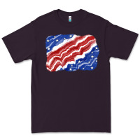 Plum Patriotic tie dye background 4th of july Premium Tee - CowGirlArtShop