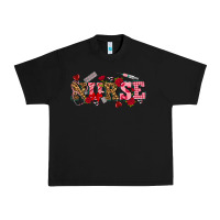 Black valentines day nurse Urban Heavy Tee - NancyCooperArtShop
