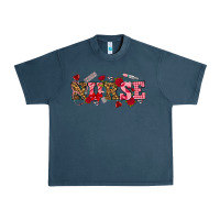 Midnight Navy valentines day nurse Urban Heavy Tee - NancyCooperArtShop