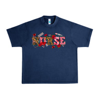 Navy valentines day nurse Urban Heavy Tee - NancyCooperArtShop
