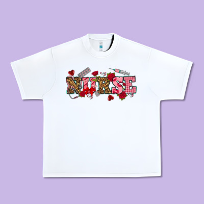 Valentines Day Nurse Urban Heavy Tee Designed By Nancycooperartshop