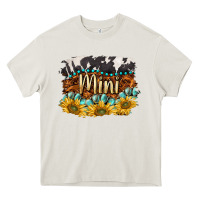 Cream western mini Heavy Core Tee - BarkalooDesign