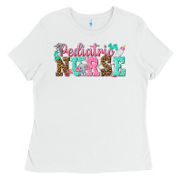 White pediatric nurse Ladies Tee - texasbilliewilder