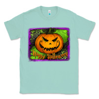 Seafoam Happy Halloween Pumpkin Classic Tee - Jasminsmagicworld