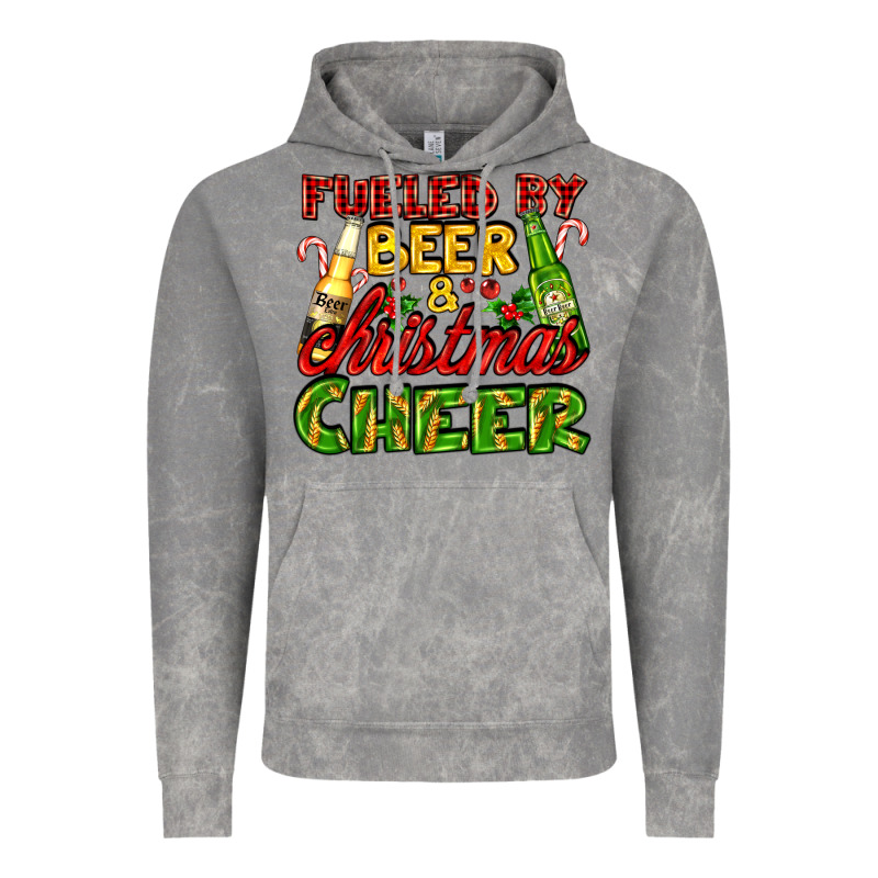 Fueled By Beer And Christmas Cheer With Beer Bottles Vintage Hoodie by AdoDesignShop | Teevron