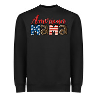 Black Western American Mama Heavyweight Sweatshirt - LillyAllenDesigns
