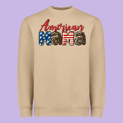 Western American Mama Heavyweight Sweatshirt Designed By Lillyallendesigns