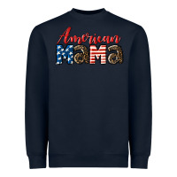 Navy Western American Mama Heavyweight Sweatshirt - LillyAllenDesigns