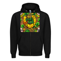 Black St. Patricks good luck with cow digital paper Zipper Hoodie - BundleAndBundleShop