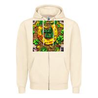 Sandshell St. Patricks good luck with cow digital paper Zipper Hoodie - BundleAndBundleShop