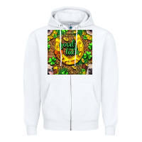 White St. Patricks good luck with cow digital paper Zipper Hoodie - BundleAndBundleShop