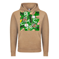 Vintage Coffee english class seamless pattern Vintage Hoodie - BundleAndBundleShop