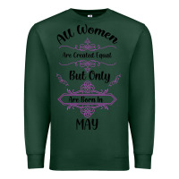 Sports Green all women are created equal but only the smartest are born in may Premium Sweatshirt - Bettercallsaul