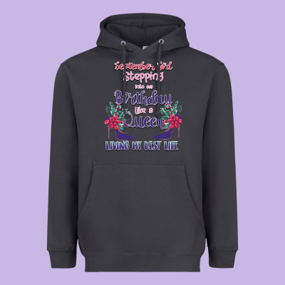 Womens September Girl Stepping Into My Birthday Heavyweight Hoodie Designed By Bettercallsaul