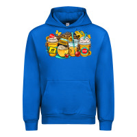 Cobalt school bus coffee cups Urban Hoodie - OliviaCreatesArt