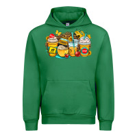 Emerald school bus coffee cups Urban Hoodie - OliviaCreatesArt