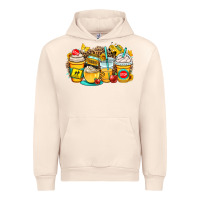 Sandshell school bus coffee cups Urban Hoodie - OliviaCreatesArt